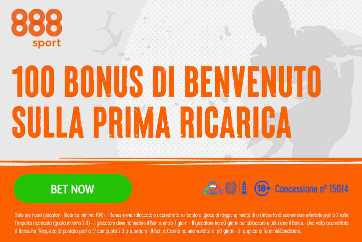 Il bonus di benvenuto di 888sport!