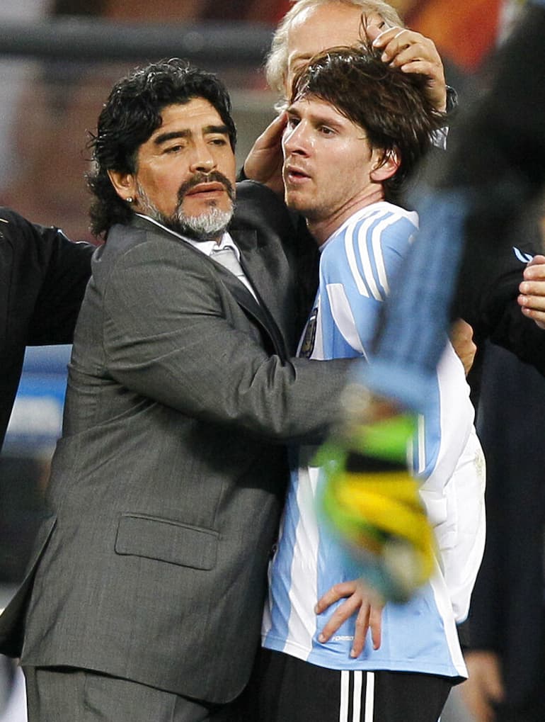 Messi e Maradona a Cape Town
