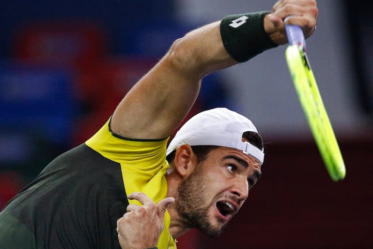 Berrettini impegnato a Shanghai