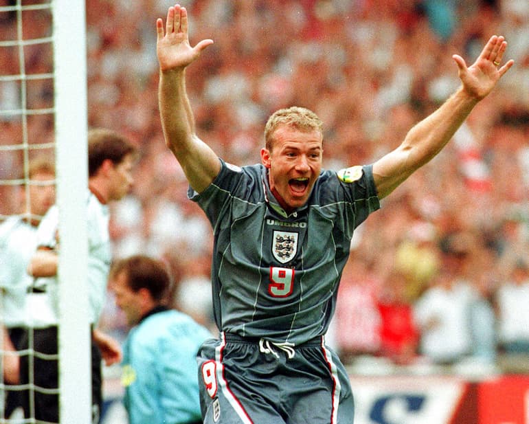 Shearer in gol a Euro 1996!