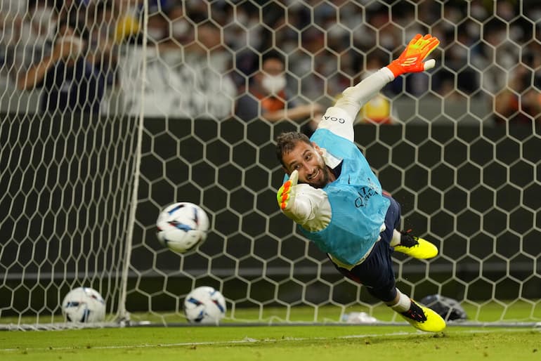 Gigione in allenamento