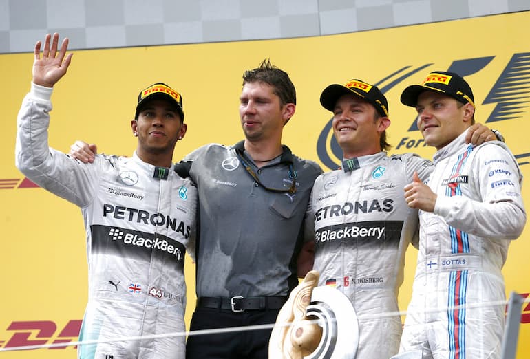 Il podio del GP di Austria del 2014!