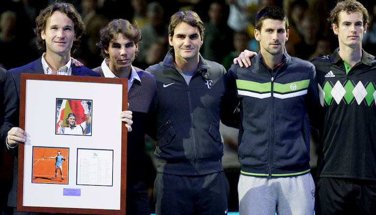 Un'immagine delle ATP Finals del 2010 a Londra