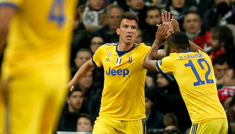 Mario Mandzukic, due volte in gol a Madrid!