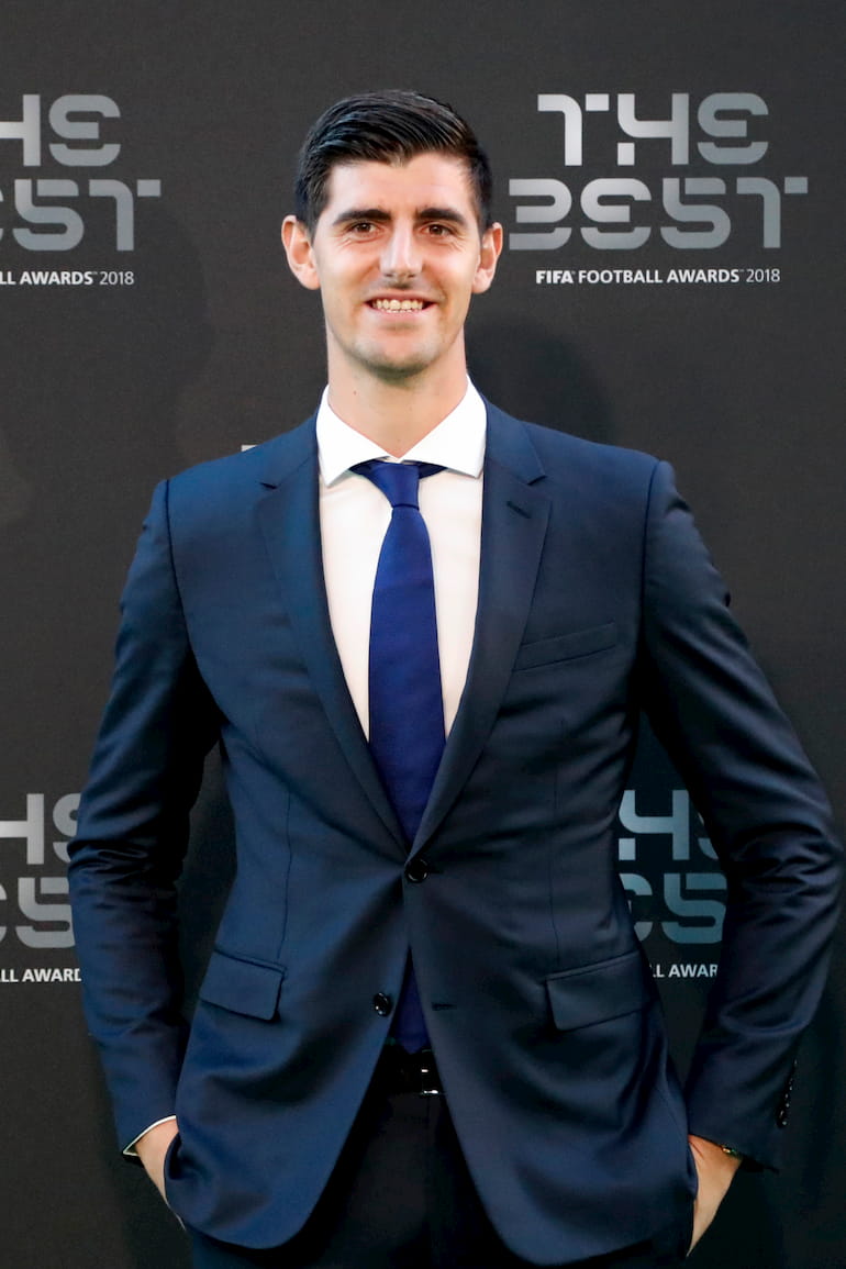 Thibaut Courtois la sera della premiazione!