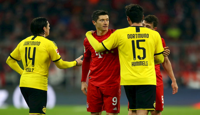 Lewa con l'ex compagno Hummels!