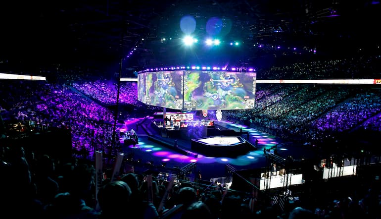 Un'immagine del torneo di League of Legends a Parigi, nel 2019!