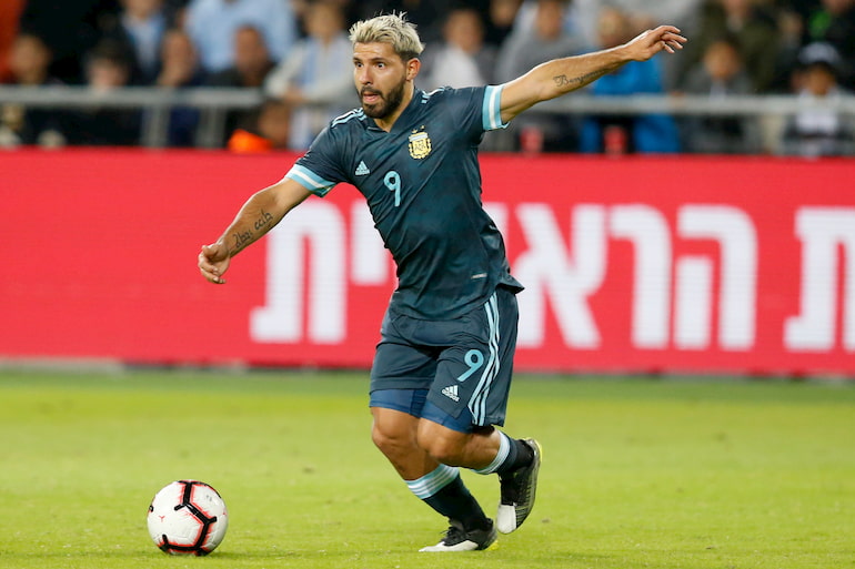 Il Kun con la maglia della Nazionale!