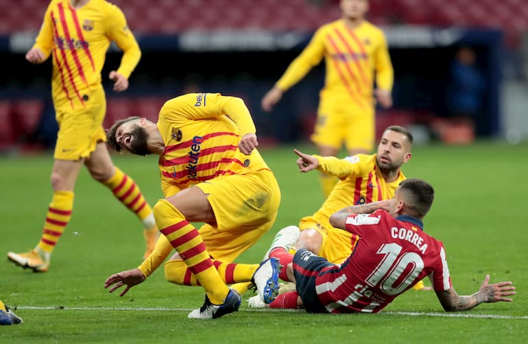 Un'immagine di Atletico - Barcellona!