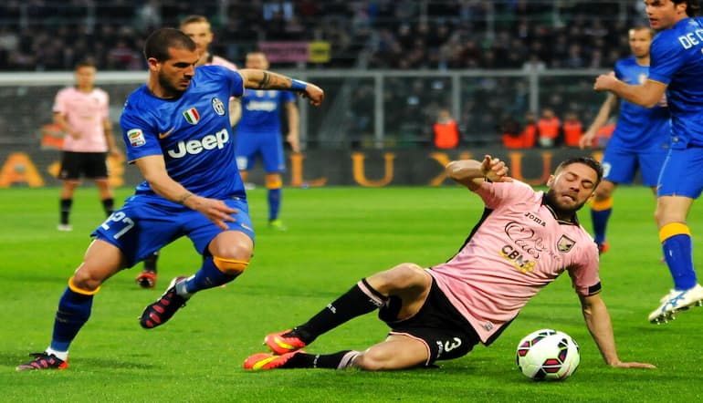 Andrea Rispoli qui con la maglia del Palermo