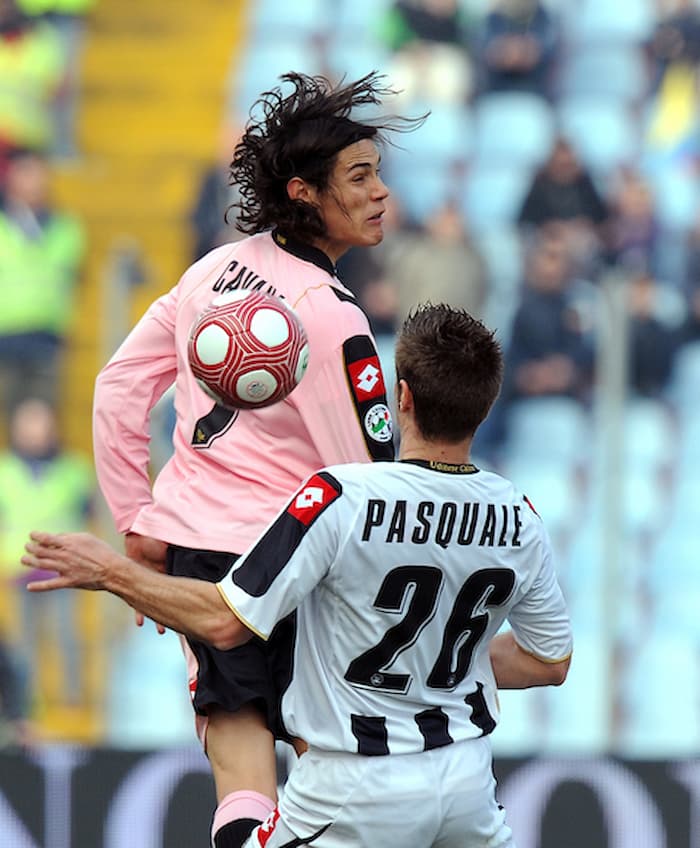 Cavani con la maglia del Palermo!