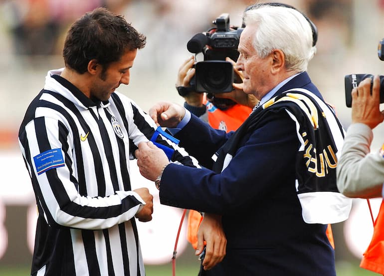Del Piero con la leggenda Boniperti