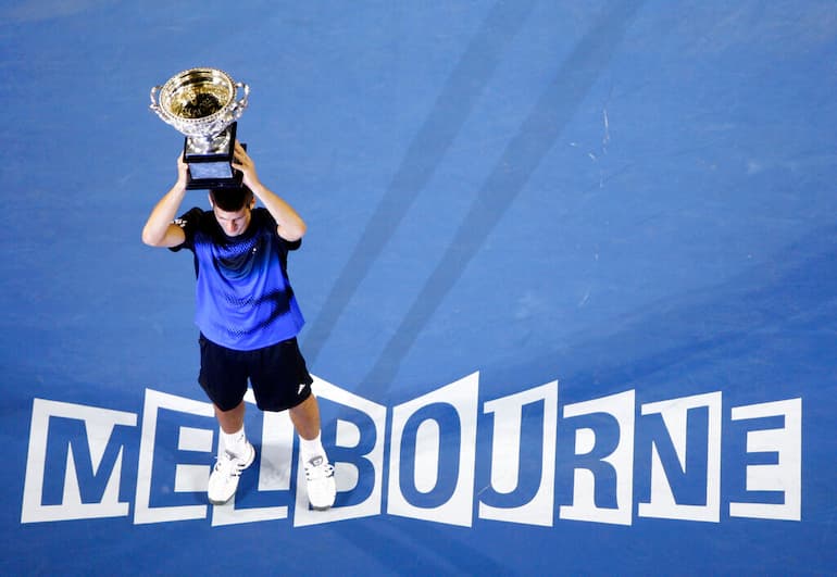 Nole trionfa per la prima volta a Melbourne nel 2008!