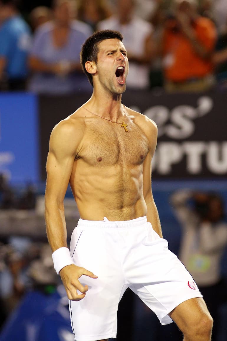 L'esultanza di Djokovic!