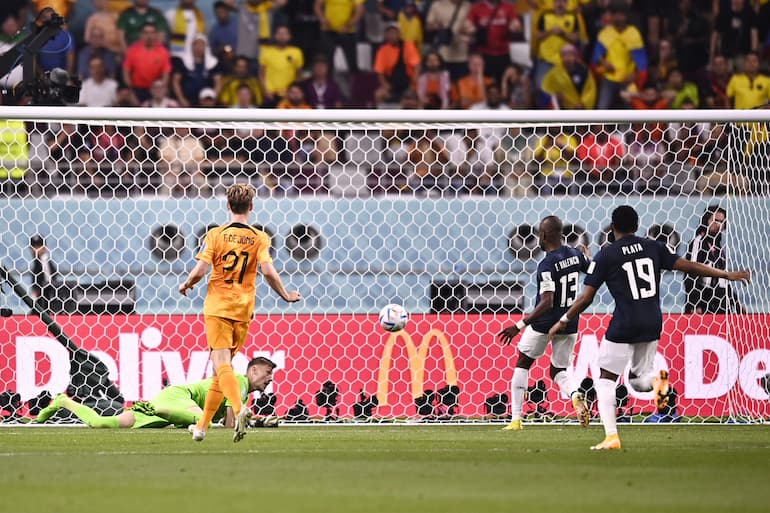 Valencia in gol contro l'Olanda ai Mondiali 2022