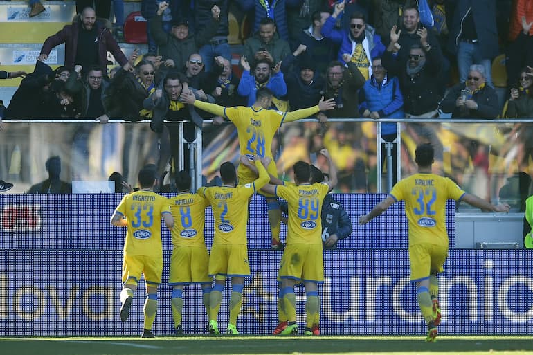 La meravigliosa esultanza di Ciano, dopo il gol al Milan!