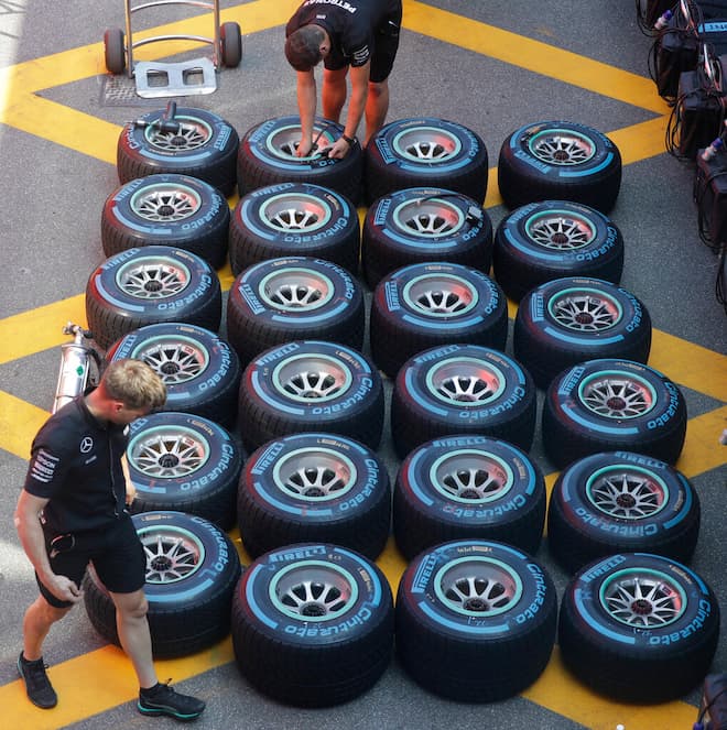 Una bellissima immagine delle gomme Pirelli