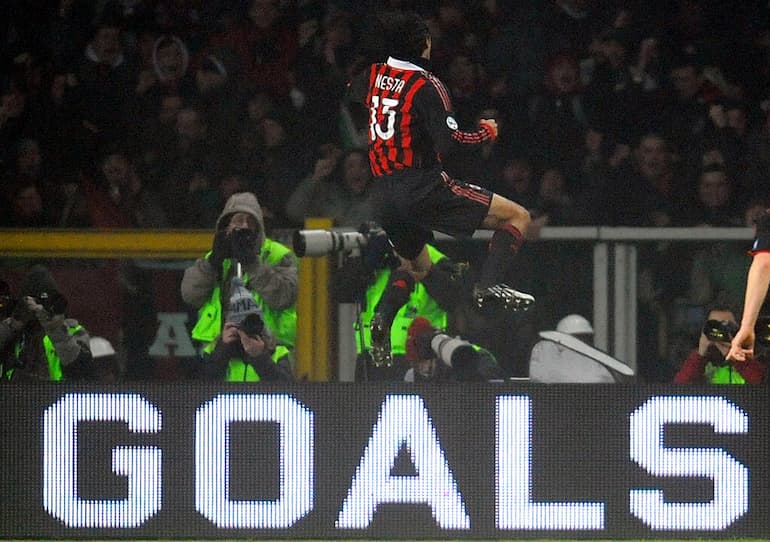 Nesta in gol con la maglia del Milan a Torino!