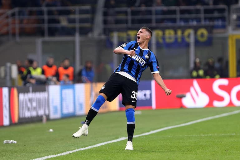 Seba Esposito con la maglia dell'Inter