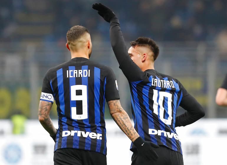 Lautaro con Icardi