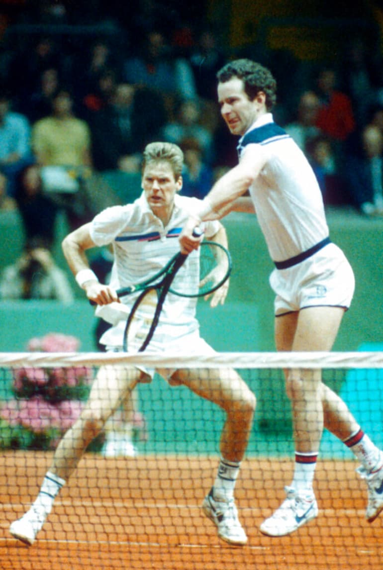 John McEnroe e il suo partner Fleming!