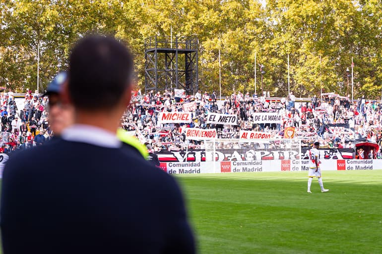 Uno striscione per Michel