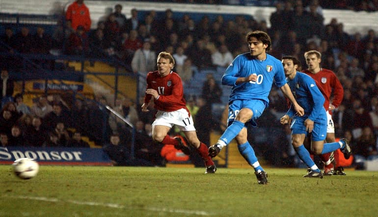 Montella in gol con la maglia Azzurra!