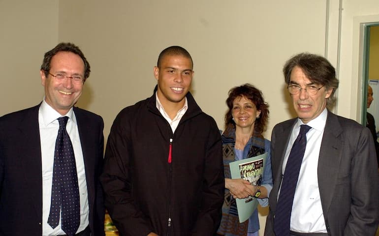 Moratti con il Fenomeno!