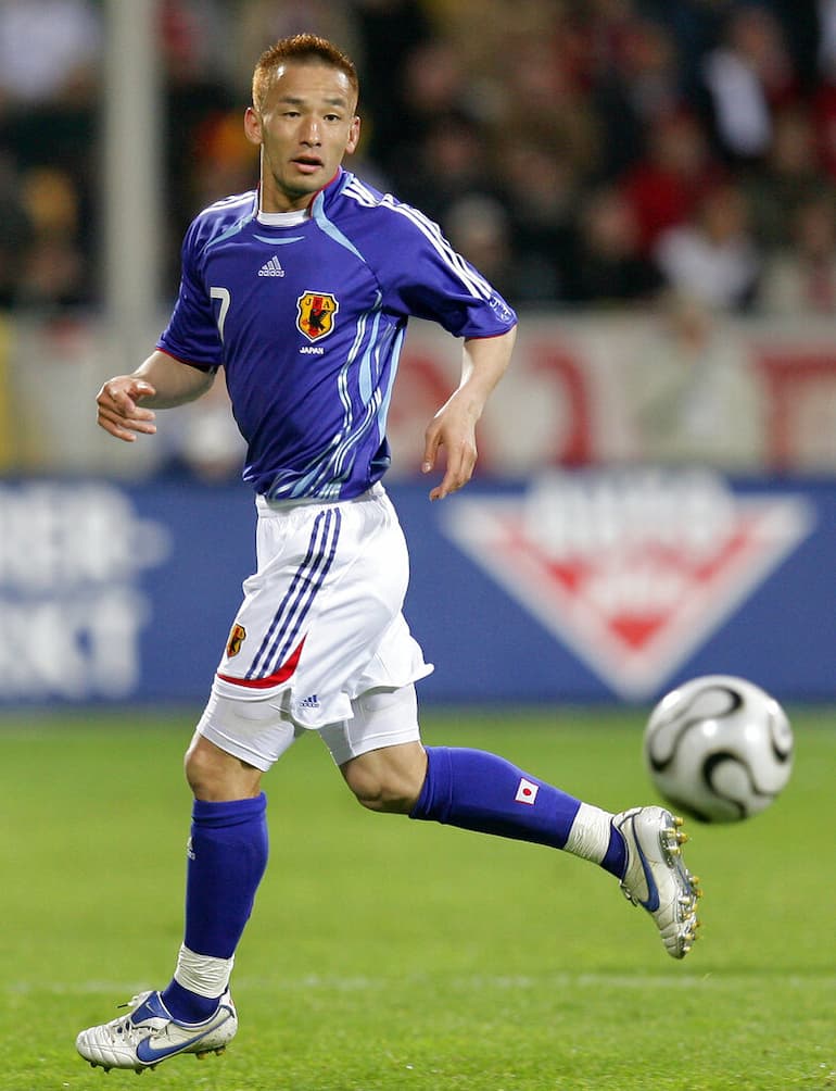 Nakata con la maglia della Nazionale ai Mondiali del 2006!