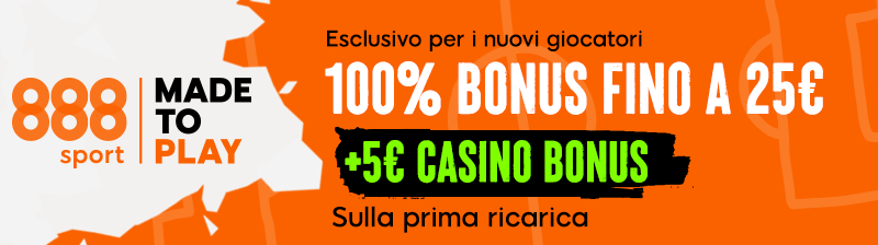 Il bonus di benvenuto di 888sport!