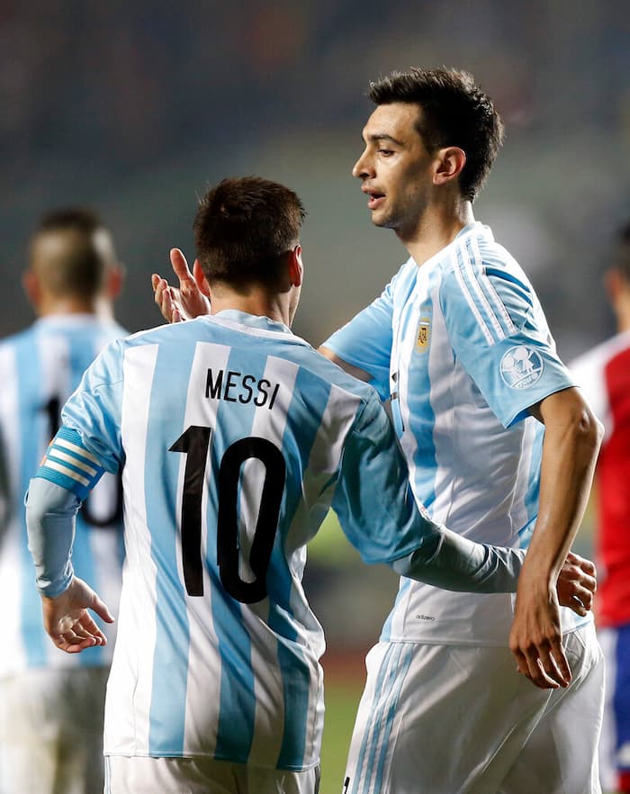 Pastore con Messi