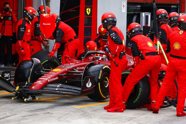 Il pit stop della Ferrari!