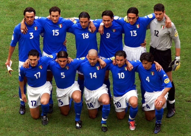 Filippo Inzaghi con l'Italia ad Euro 2000!