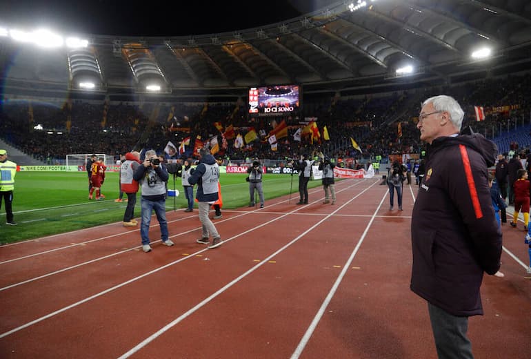 Claudio Ranieri all'Olimpico