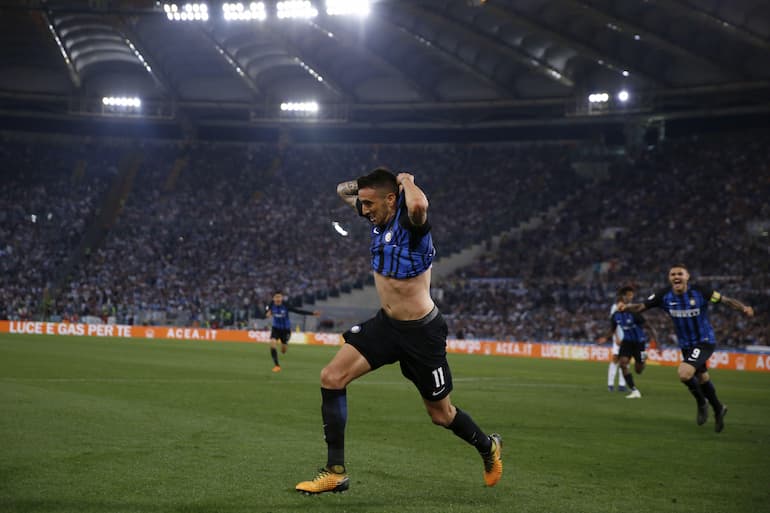 Vecino in gol all'Olimpico