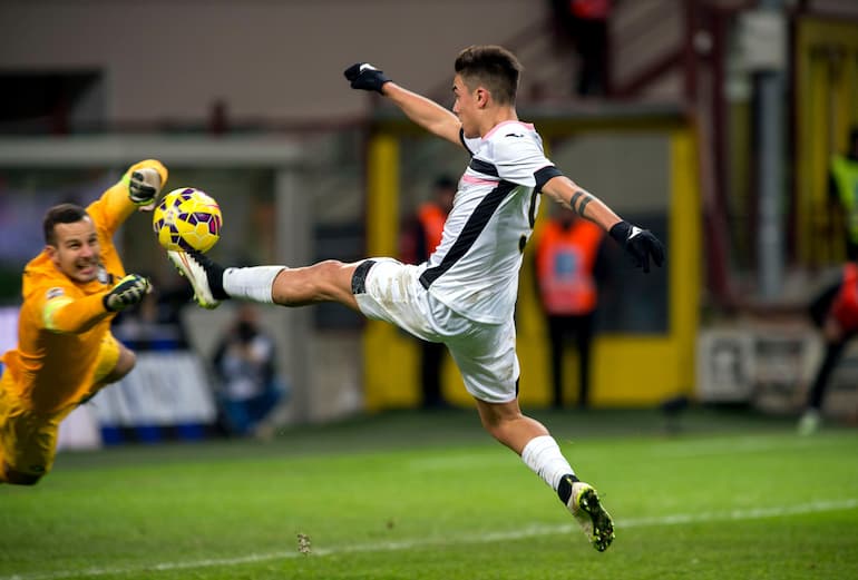 Dybala a San Siro con il suo Palermo