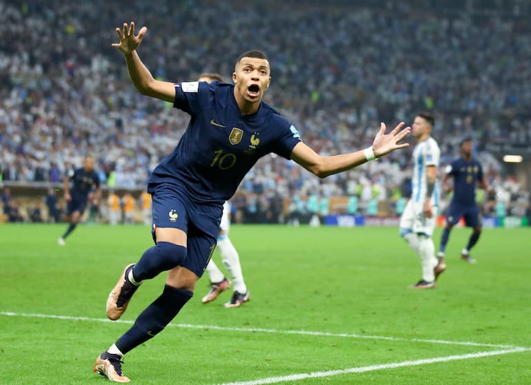 Mbappé nella finale di Coppa del Mondo