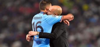 Guardiola con Rodrigo