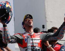 Dovizioso sul gradino più alto del podio nel 2018!