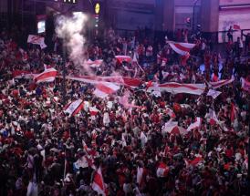 I festeggiamenti dei tifosi del River!