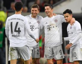 Un'esultanza del Bayern, unico a vincere il girone a punteggio pieno