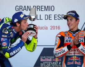 Vale e Marc sul podio di Jerez