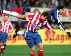 Bobo Vieri con la maglia dell'Atletico!