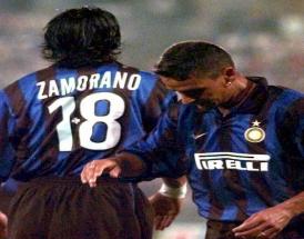 Baggio e Zamorano in maglia nerazzurra!