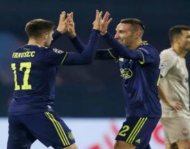 Luka Ivanusec festeggia il suo secondo gol allo Shakhtar Donetsk!