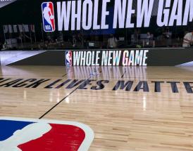 Il nuovo slogan della NBA per la ripresa!