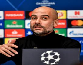 Guardiola in una conferenza stampa pre Champions!