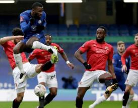 Un'immagine della partita contro il Chelsea in FA Cup!