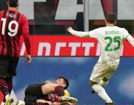 Berardi in gol a San Siro contro il Milan