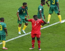 Embolo, dopo il gol al Camerun